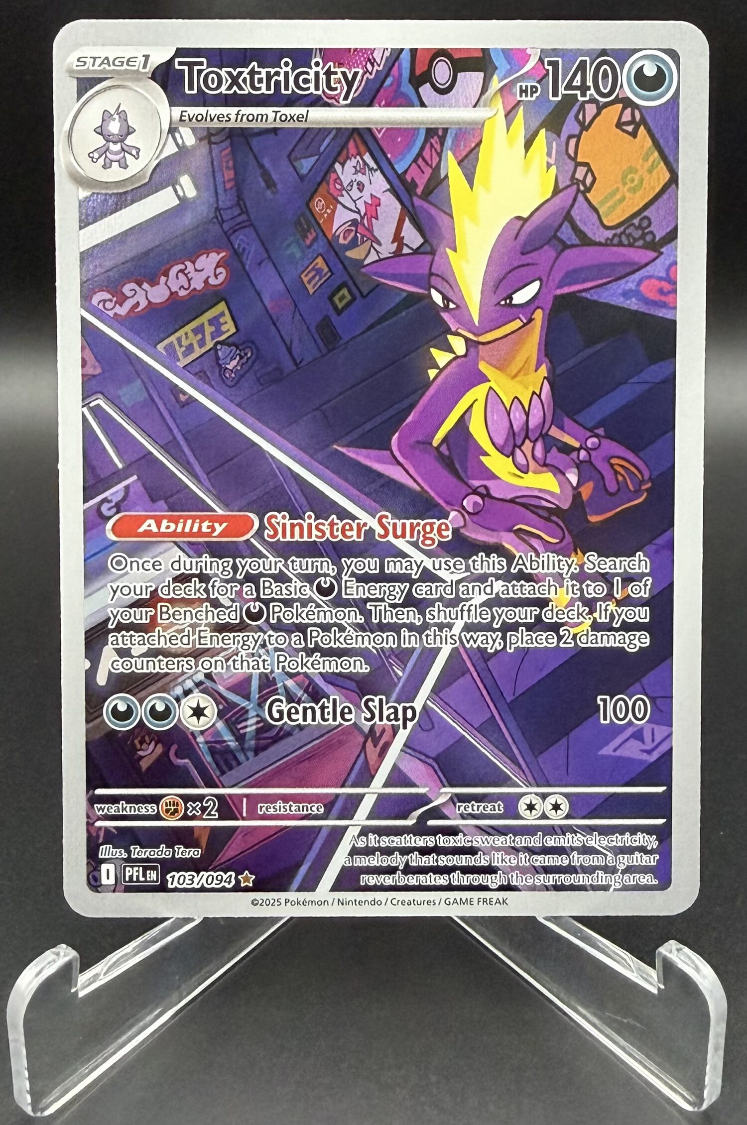 Toxtricity - Phantasmal Flames - 103/094 - Illustration Rare
