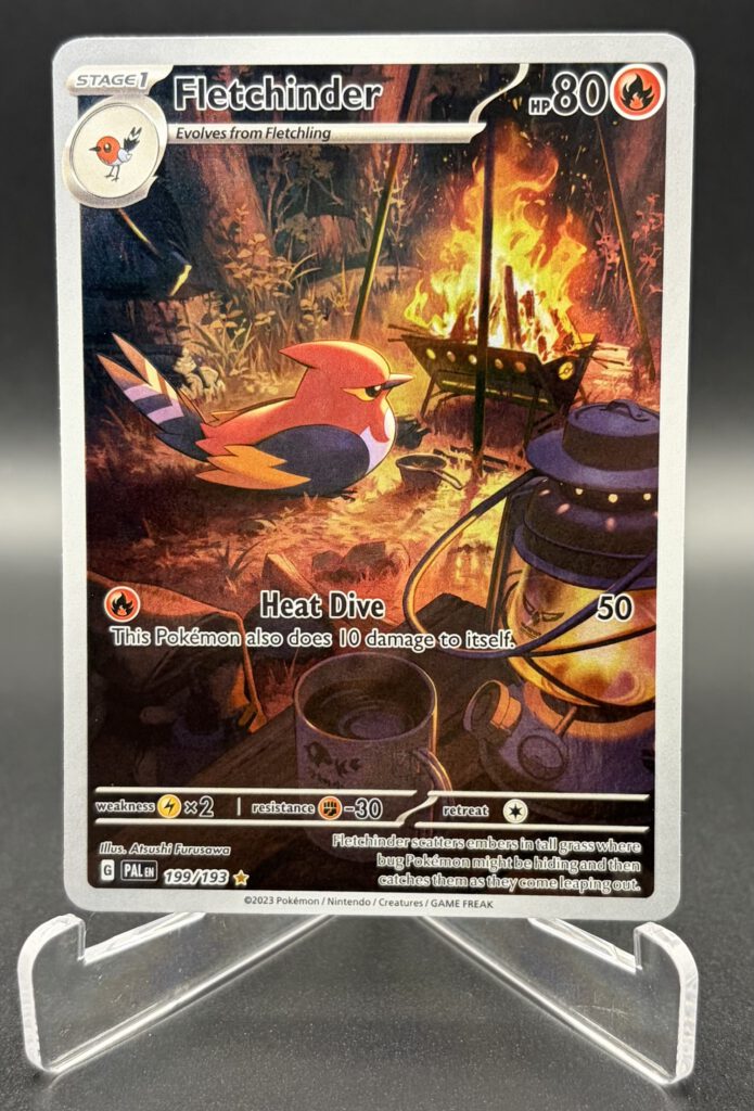 Fletchinder - Paldea Evolved - 199/193 - Illustration Rare