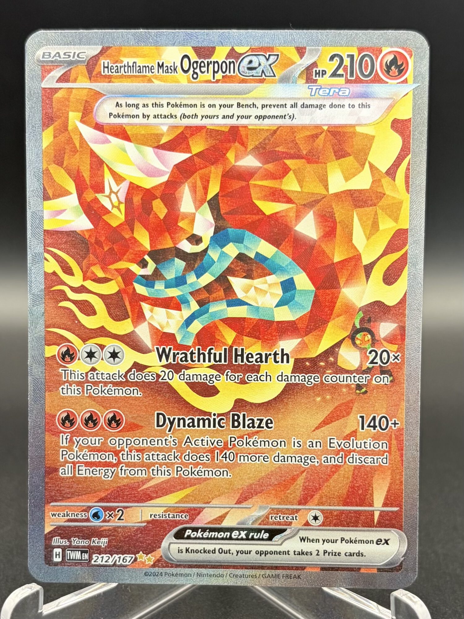 Hearthflame Mask Ogerpon Ex - Twilight Masquerade - 212/167 - Special Illustration Rare