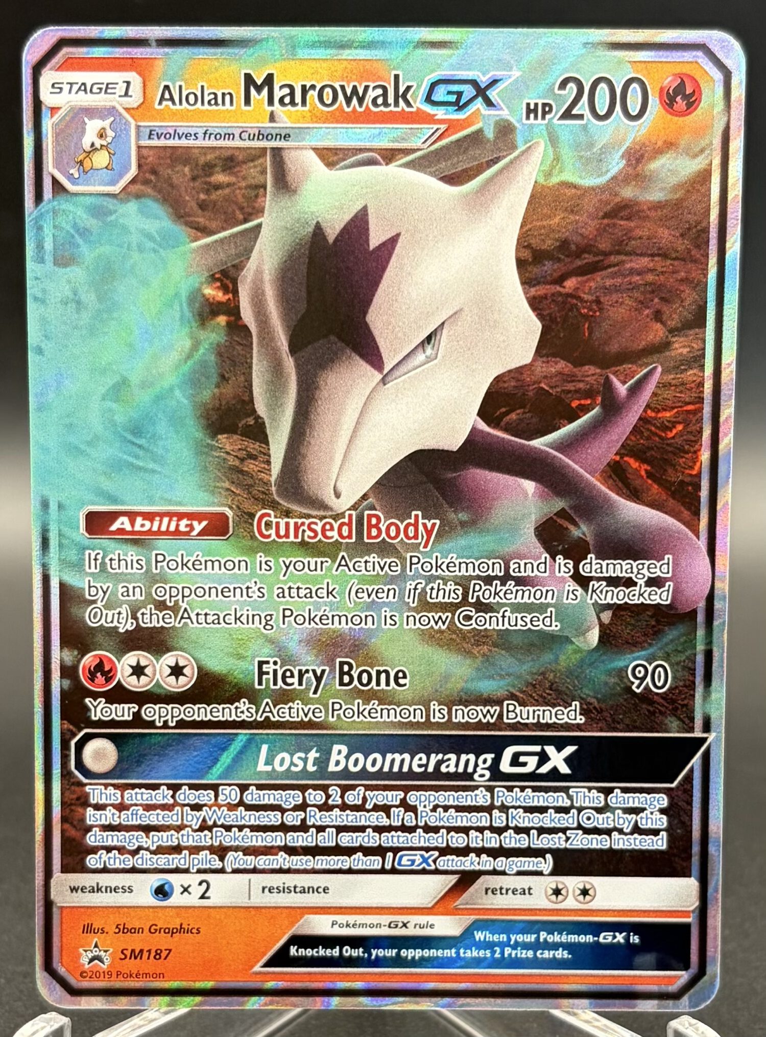 Alolan Marowak Gx - Sun & Moon Promo - SM187 - Promo