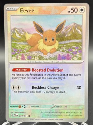 Eevee 074/131 - Prismatic Evolutions - Masterball Reverse Holo