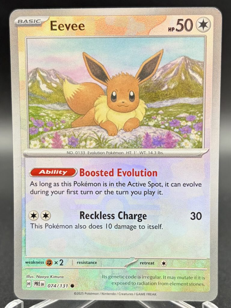 Eevee 074/131 - Prismatic Evolutions - Masterball Reverse Holo