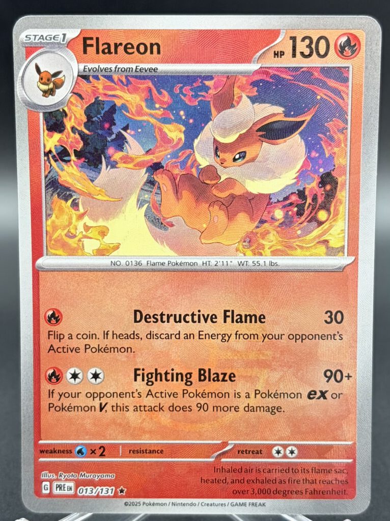 Flareon 013/131 - Prismatic Evolutions - Pokeball Reverse Holo