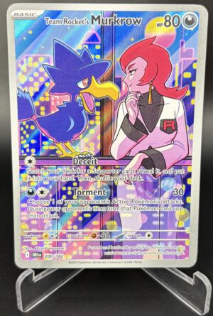 Team Rocket's Murkrow - Destined Rivals - 200/182 - Illustration Rare