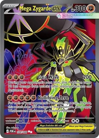Mega Zygarde Ex - Perfect Order - 104/088 - Full Art