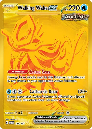 Walking Wake Ex - Prismatic Evolutions - 178/131 - Secret Rare